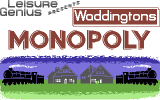Waddingtons Deluxe Monopoly box art for Commodore 64